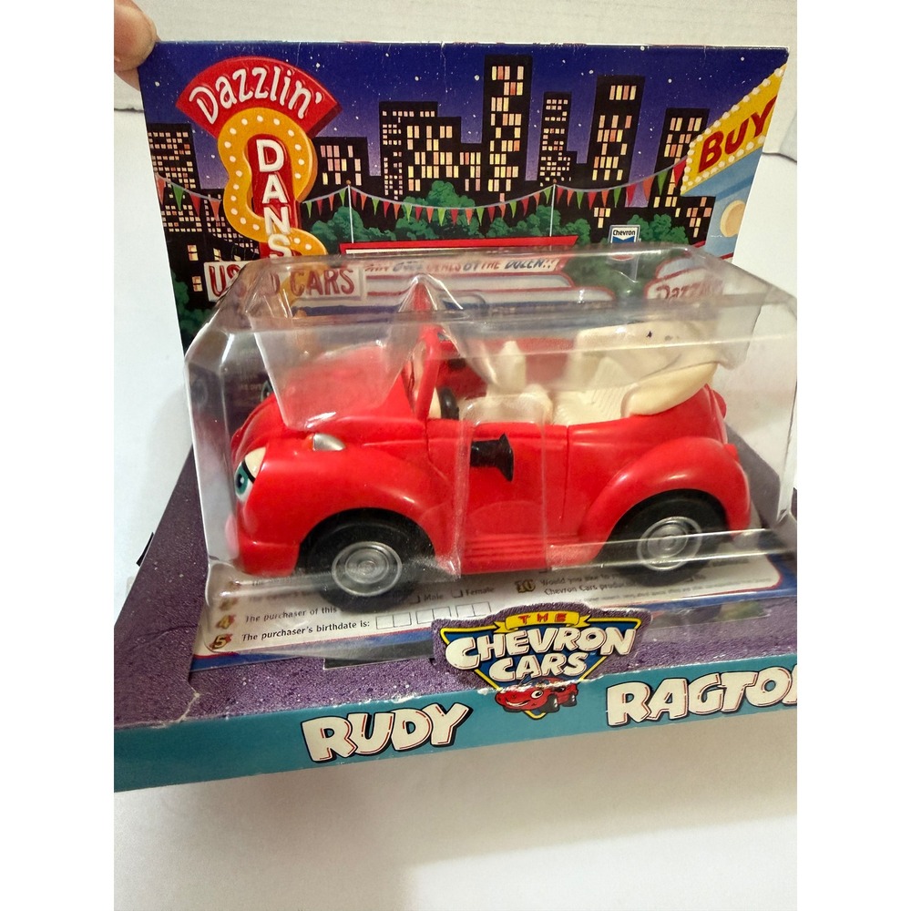 NEW Chevron Cars Rudy Ragtop Red Convertible Vintage 1999 Stickers
